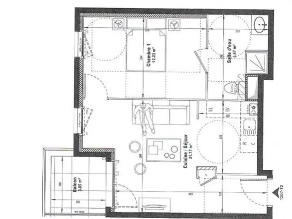 T2 récent de 39,30 m² avec balcon et parking - Clermont-Ferrand