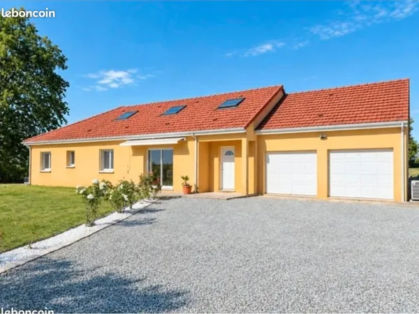 Maison Plain pied 180 m2, 7 chambres avec piscine