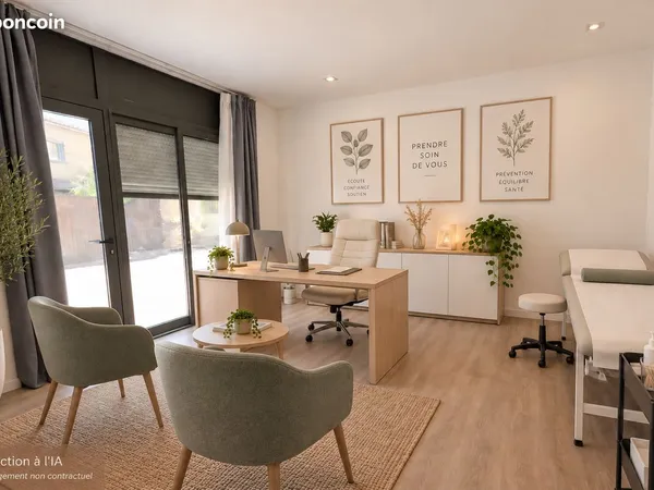 Studio 15 m² hyper centre Vergèze - local pro possible - entrée indépendante