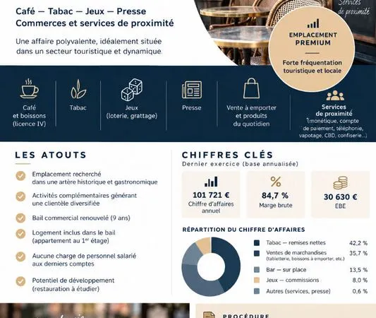 Bar, fdj, presse, tabac CAEN
