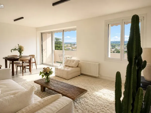 T3 meublé 73 m² tout inclus, 2 balcons, métro Saouzelong
