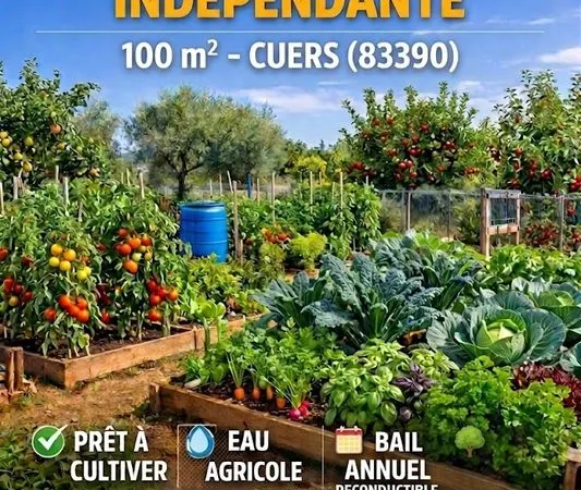 Jardin potager avec eau - Cuers