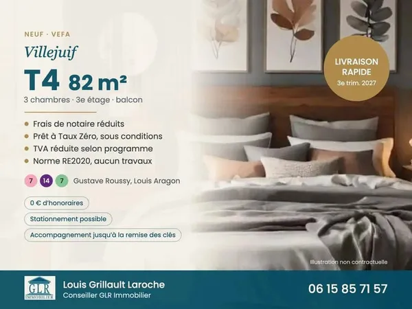 Appartement 4 pièces 82 m²