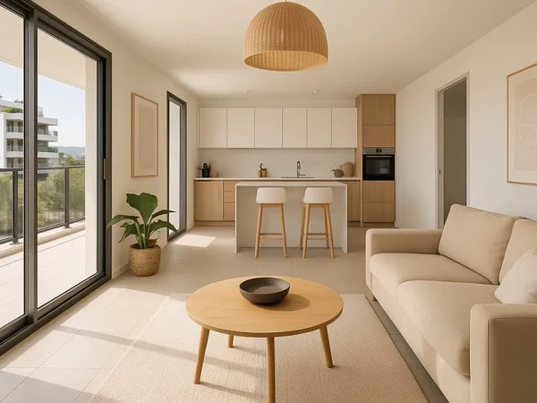 CONFORT FAMILIAL ABSOLU : T4 NEUF AVEC DEUX TERRASSES & DOUBLE SALLE D'EAU
