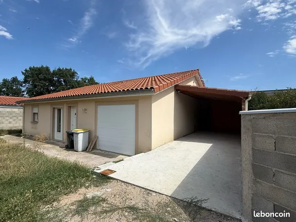 Maison 105m2 à louer | 3 Chambres | Carport