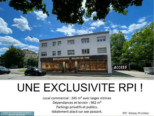 A vendre Exclusivité local commercial loué à Mulhouse