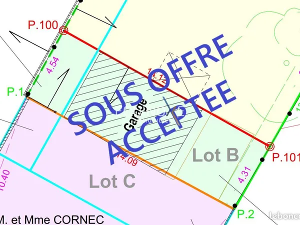 Terrain 62 m²