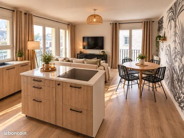 À LOUER - BEL APPARTEMENT RÉNOVÉ 52 m² AVEC BALCON - HYPER-CENTRE D'ALENÇON