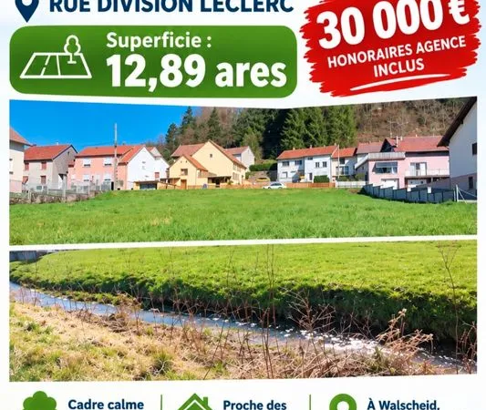 Terrain à vendre walscheid