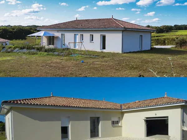 MAISON NEUVE et LUMINEUSE 4/5 PIECES 130m2 + JARDIN + GARAGE + TERRASSE