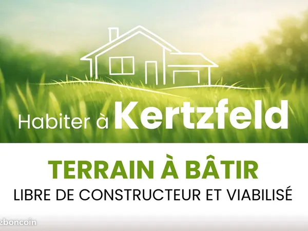 Vente directe de terrain à bâtir viabilisé - Kertzfeld (67230)
