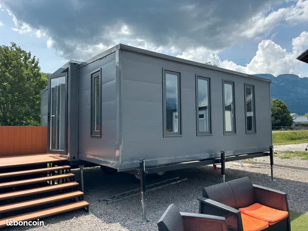 MODULE HABITABLE TRANSPORTABLE 40 m² - BUREAU, STUDIO OU TINY HOUSE