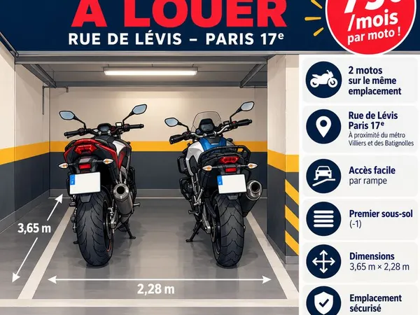 Parking moto