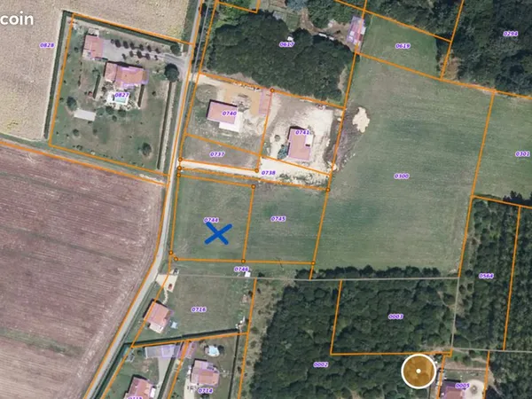 Terrain constructible viabilise-2180m2-permis accepte