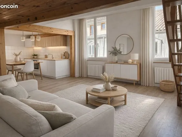 Appartement atypique lumineux avec vue sur Fourvière