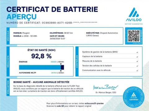 Peugeot 2008 electrique 136 ch