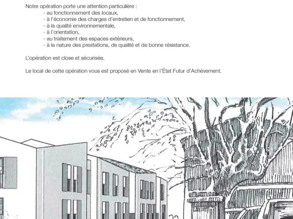 Local tertiaire de 167 m2 à Coudoux (13111) centre ville en pied d'immeuble