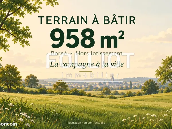 Terrain 958 m² CARENTAN LES MARAIS