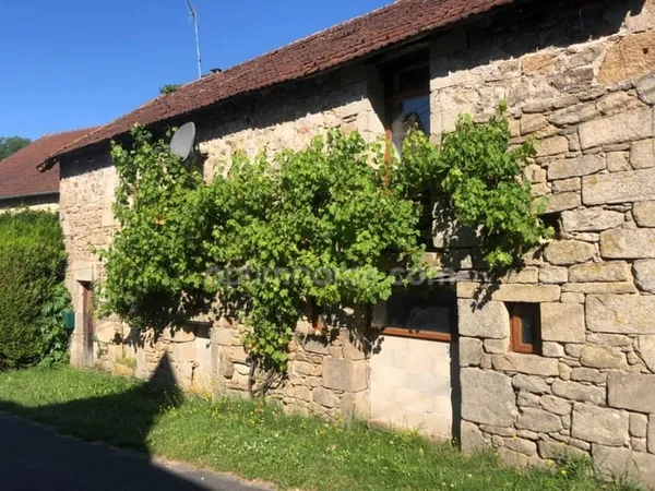 Maison en pierre de 82m2 à finir de rénover et jardin de 620m2