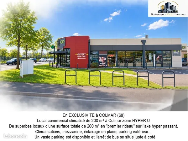 Local commercial 200 m²
