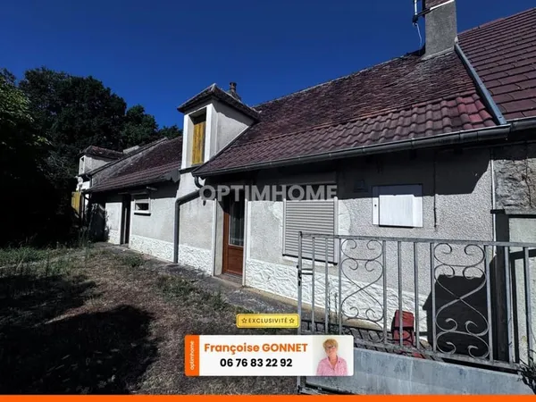 MAISON DE VILLAGE EN PIERRE - LA PERCHE - 18200 - 50 m² - DÉPENDANCES - GARAGE - JARDIN - 39 000 €