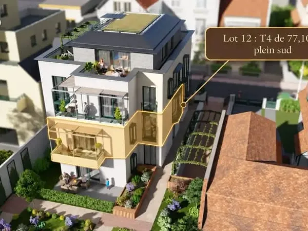 Appartement 4 pièces 77 m²
