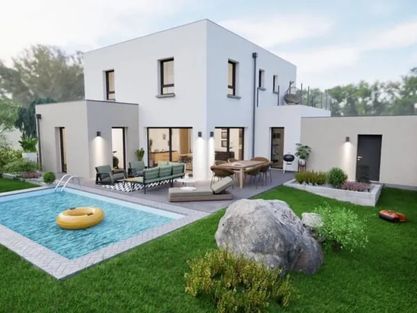 Maison toit plat de 157m² proche Strasbourg