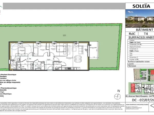 T4 neuf en VEFA avec grand jardin et deux parkings