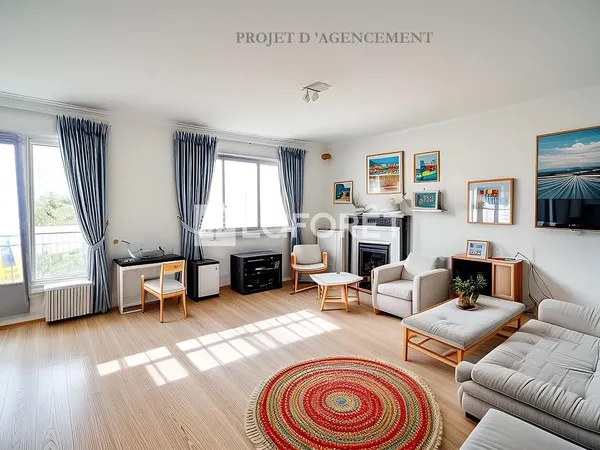 Appartement 3 pièces 56 m²