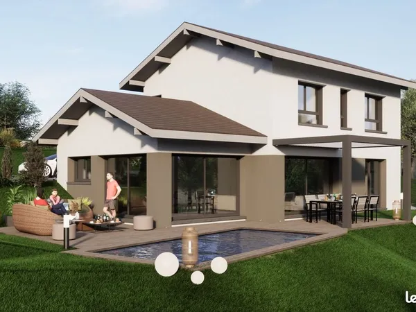 Projet de construction d'une maison 138 m² avec un garage et une cave à CERCIER (74)
