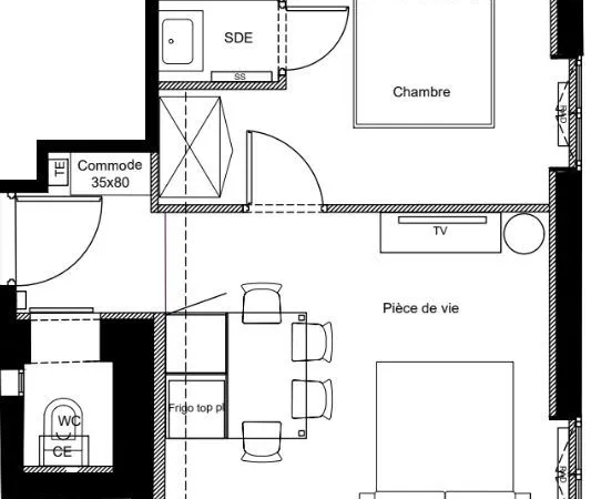 Appartement 2 pièces 31 m²