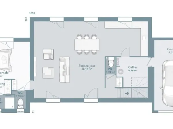 Maison neuve 7 pièces 145 m²