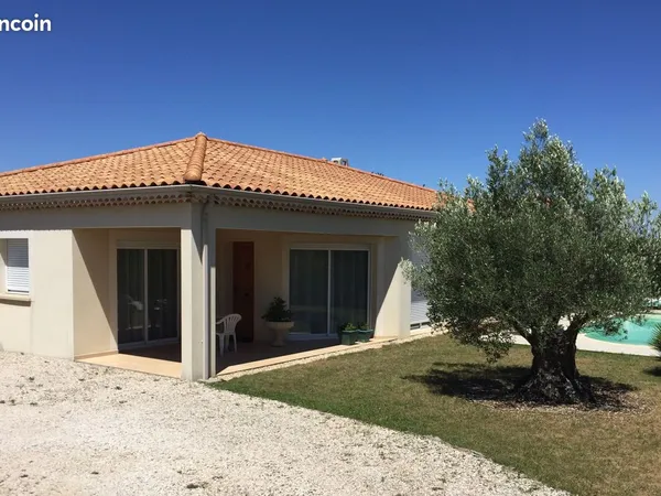 Maison récente 124m2, plein-pied, avec piscine