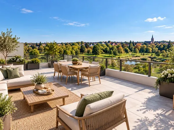 EXCEPTIONNEL : T4 EN ATTIQUE , TERRASSE DE 31 M² + SEJOUR DE 61 M² !