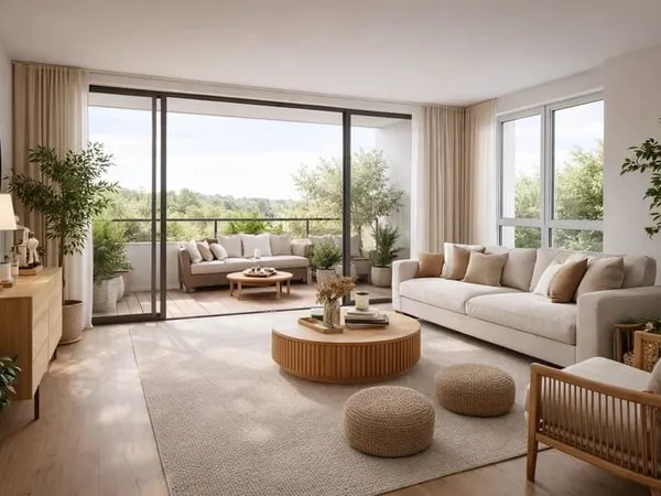 Appartement familiale de 5 pièces avec terrasse et balcon
