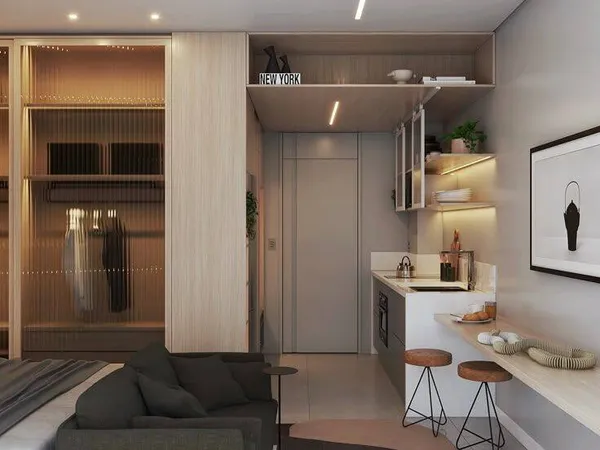 Studio 1 pièce 28 m²