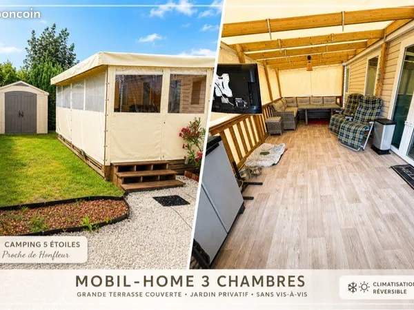 Mobile-home 3 chambres - à vendre