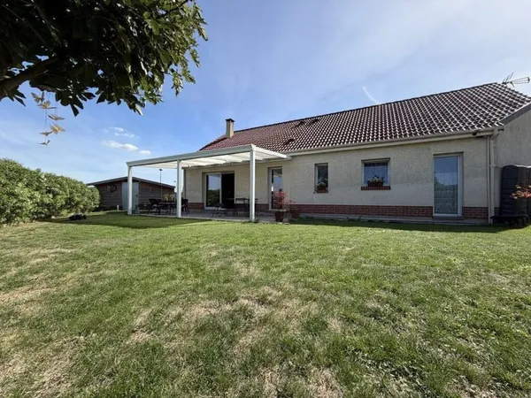 Maison individuelle - Plain-pied - 3 chambres - jardin avec vue sur champs