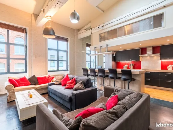Superbe LOFT All Inclusive Lille 2ch + 2 SDB ideal couple ou cadre expat