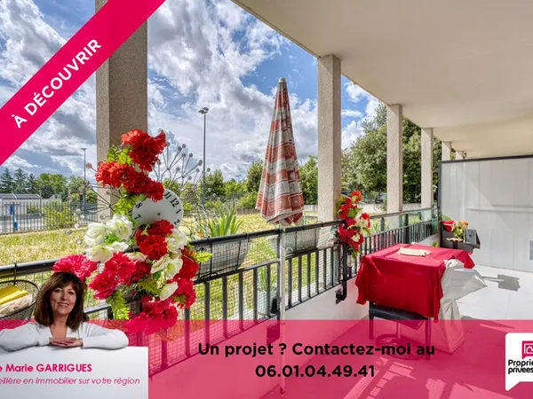 T4 traversant, lumineux avec balcon - Garage fermé possible
