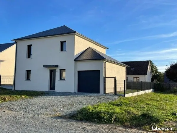 Maison neuve avec 4 chambres, garage et terrasse