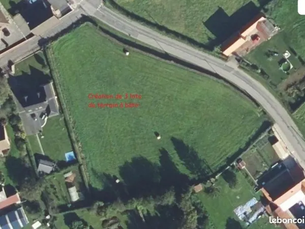 Terrain 1456 m² Valhuon