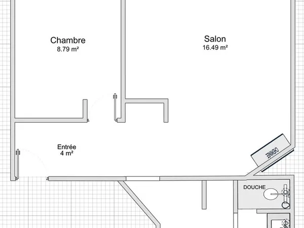 Appartement F2 36m² - 2eme étage sur cour - lumineux - Saint-Denis centre proche gare et commerces