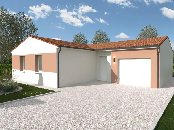 Terrain + maison 76 m²
