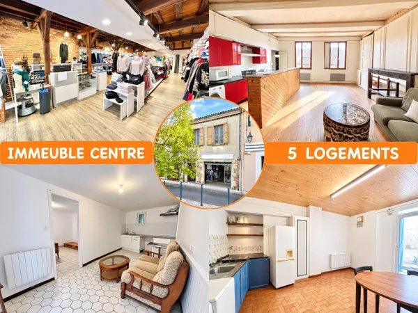 IMMEUBLE AVEC LOCAL COMMERCIAL ET 3 APPARTEMENTS