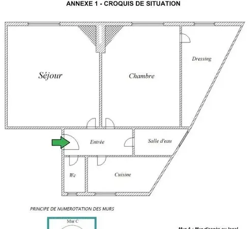 Appartement 2 pièces 38 m²