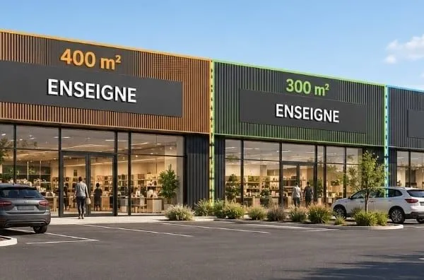 Local commercial 1 000 m²
