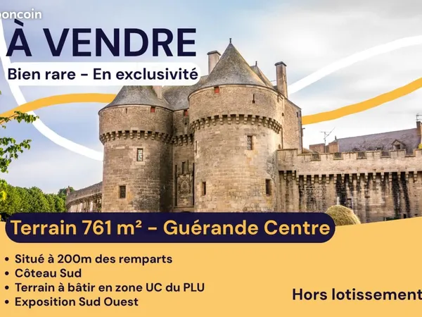 Terrain 761 m² Guerande