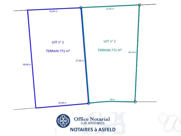Terrain 771 m²