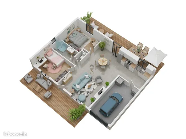Maison 4 pièces 61 m²